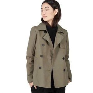 Everlane Olive Green Swing Trench Coat